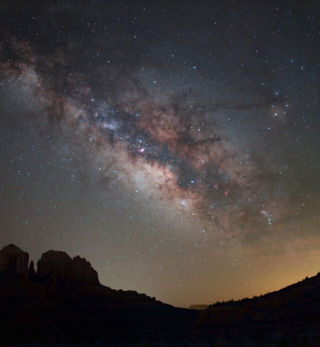 hiking under the stars